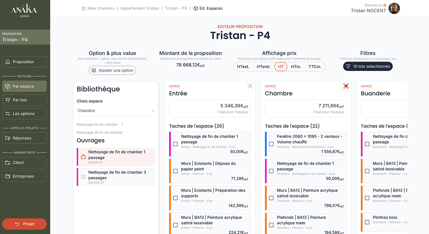 Concevoir et chiffrer un chantier 4× plus vite — vue 2