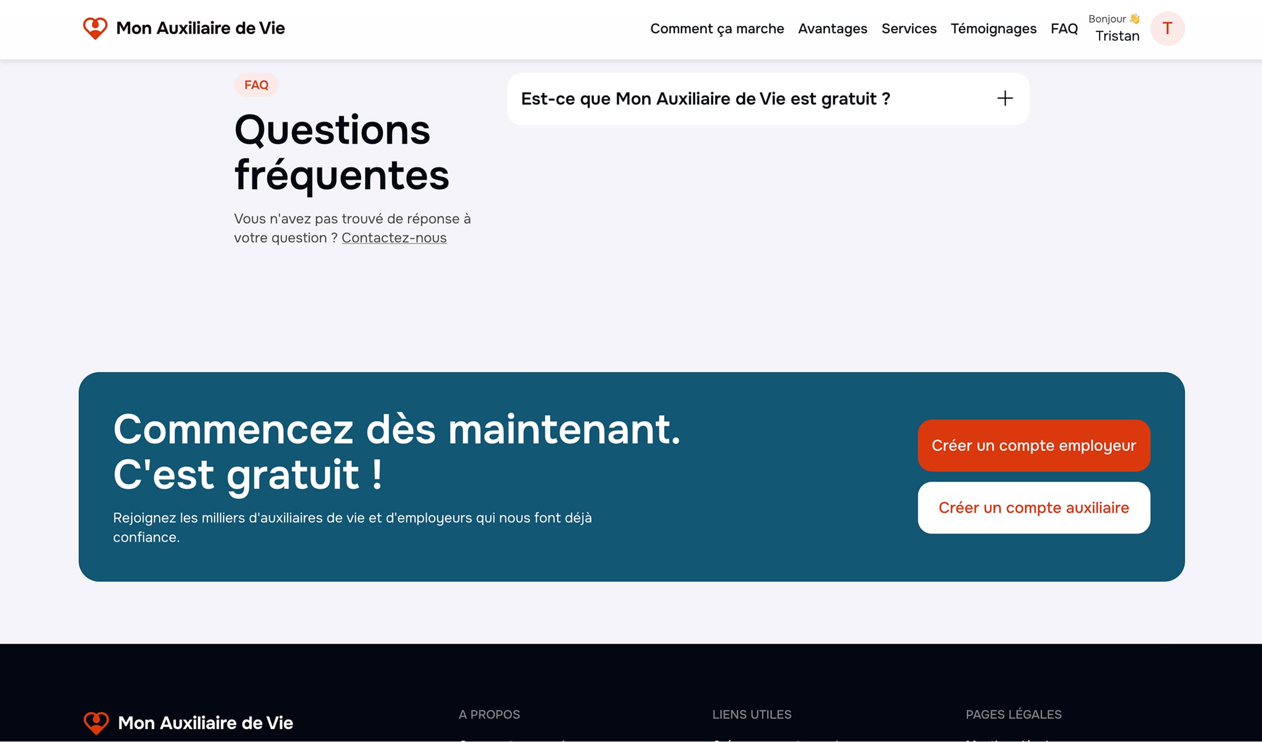 Place de rencontre entre auxiliaire de vie et recruteurs — vue 1