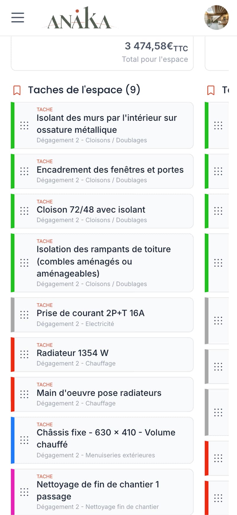 Orchestrer un chantier de la conception à la livraison — vue mobile 3