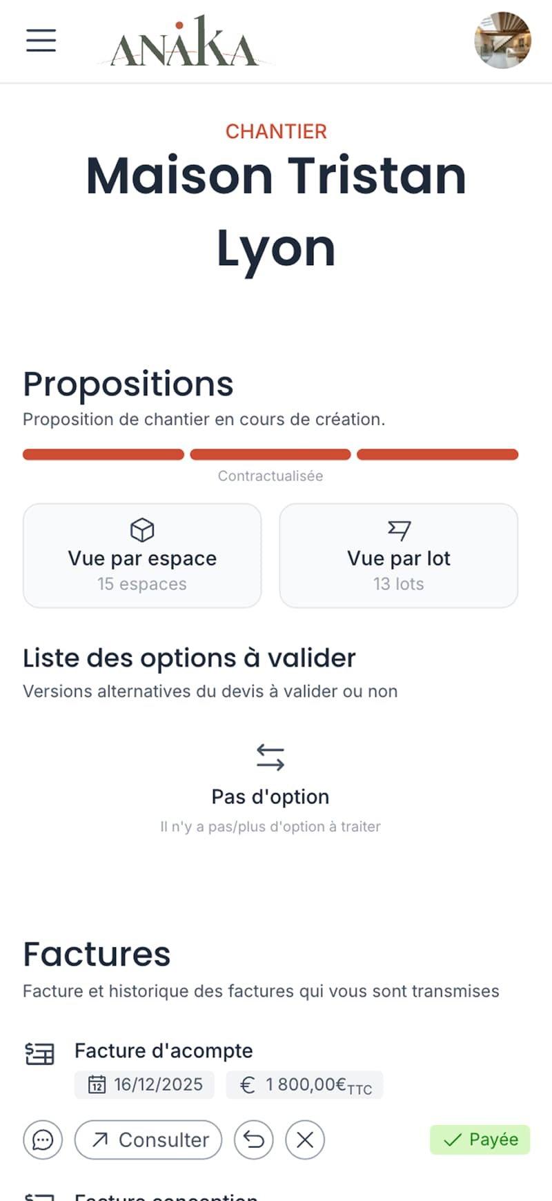 Orchestrer un chantier de la conception à la livraison — vue mobile 4
