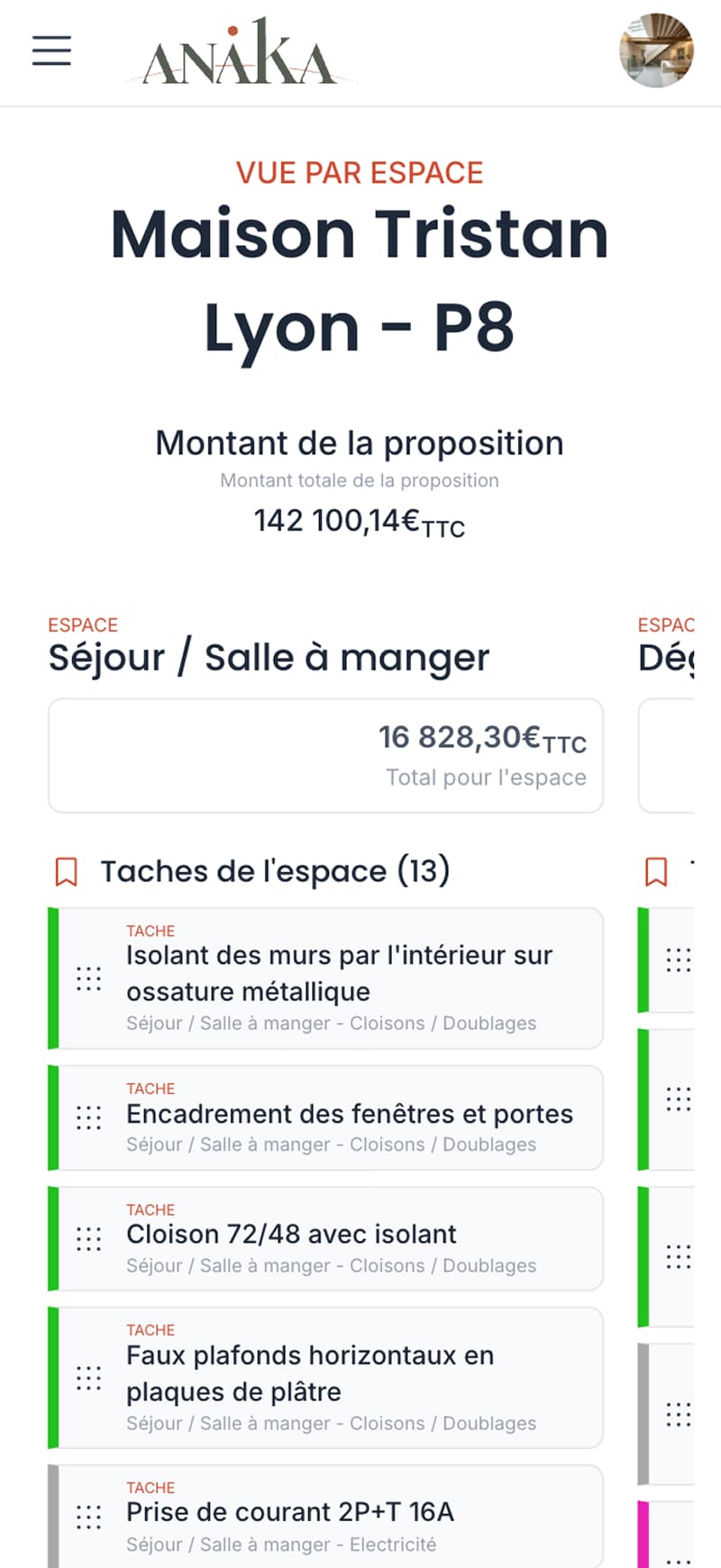 Orchestrer un chantier de la conception à la livraison — vue mobile 5