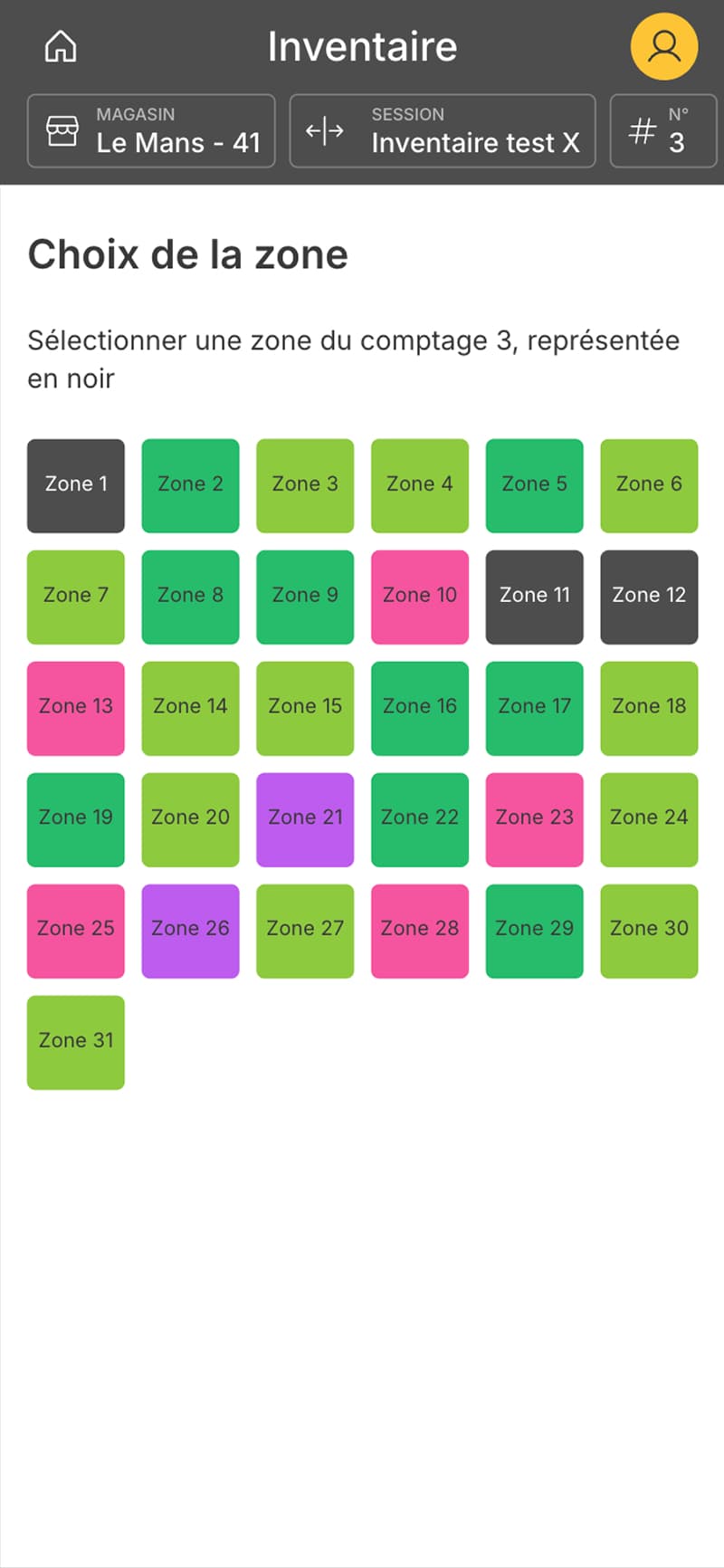 Inventaire annuel — vue mobile 2