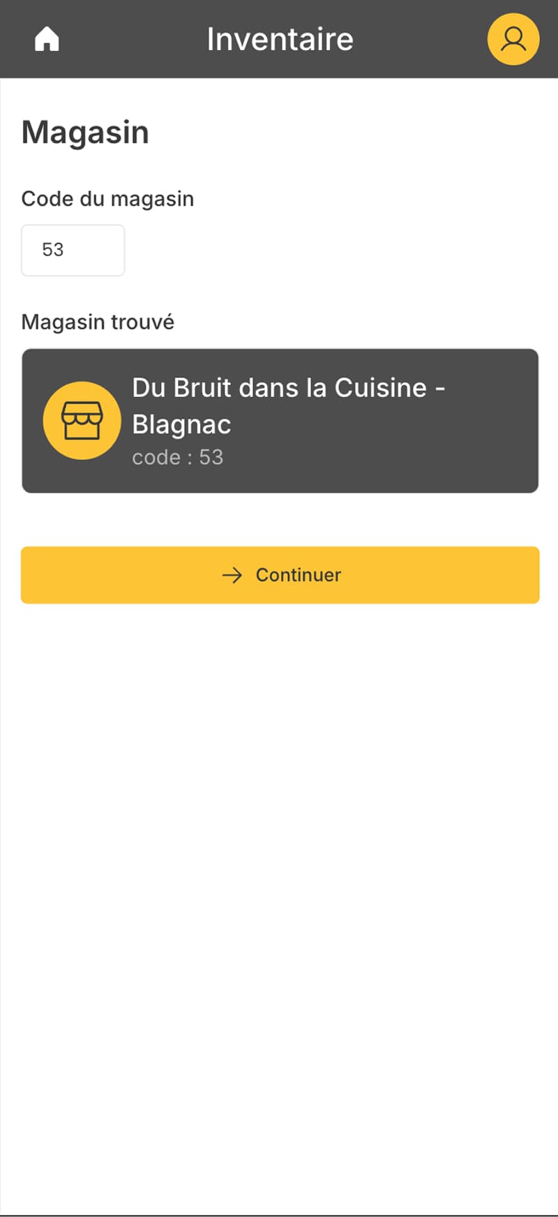 Inventaire annuel — vue mobile 3