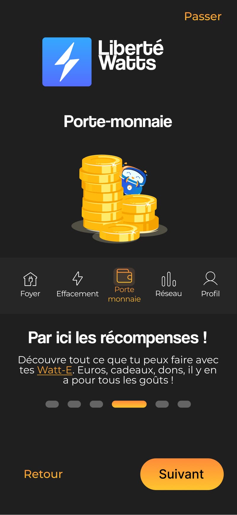 App citoyenne de réduction d'énergie — vue mobile 9