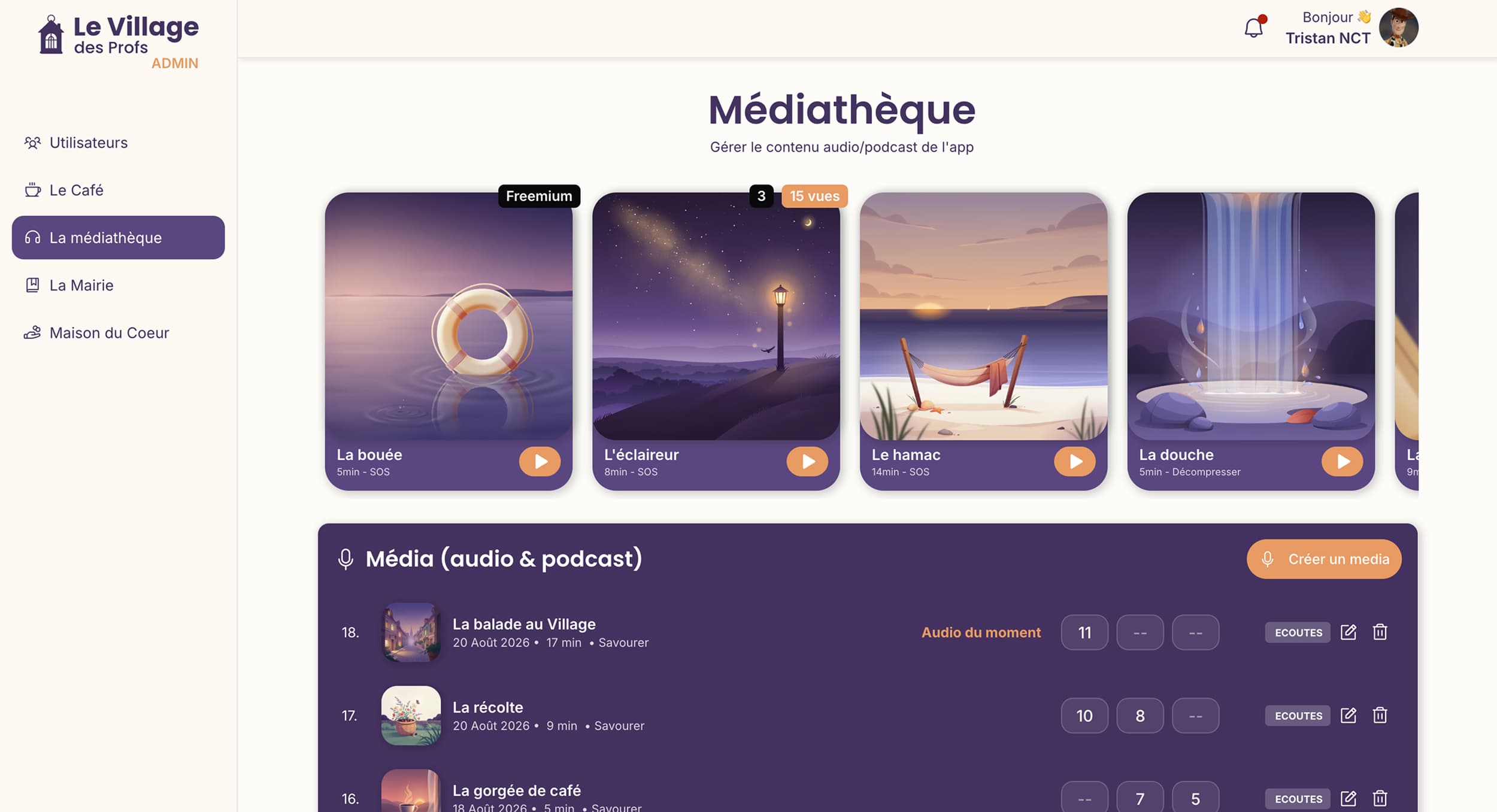 App communautaire pour les profs — vue 5