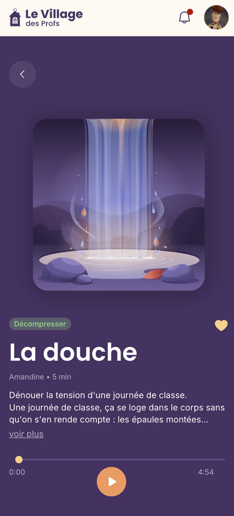 App communautaire pour les profs — vue mobile 2