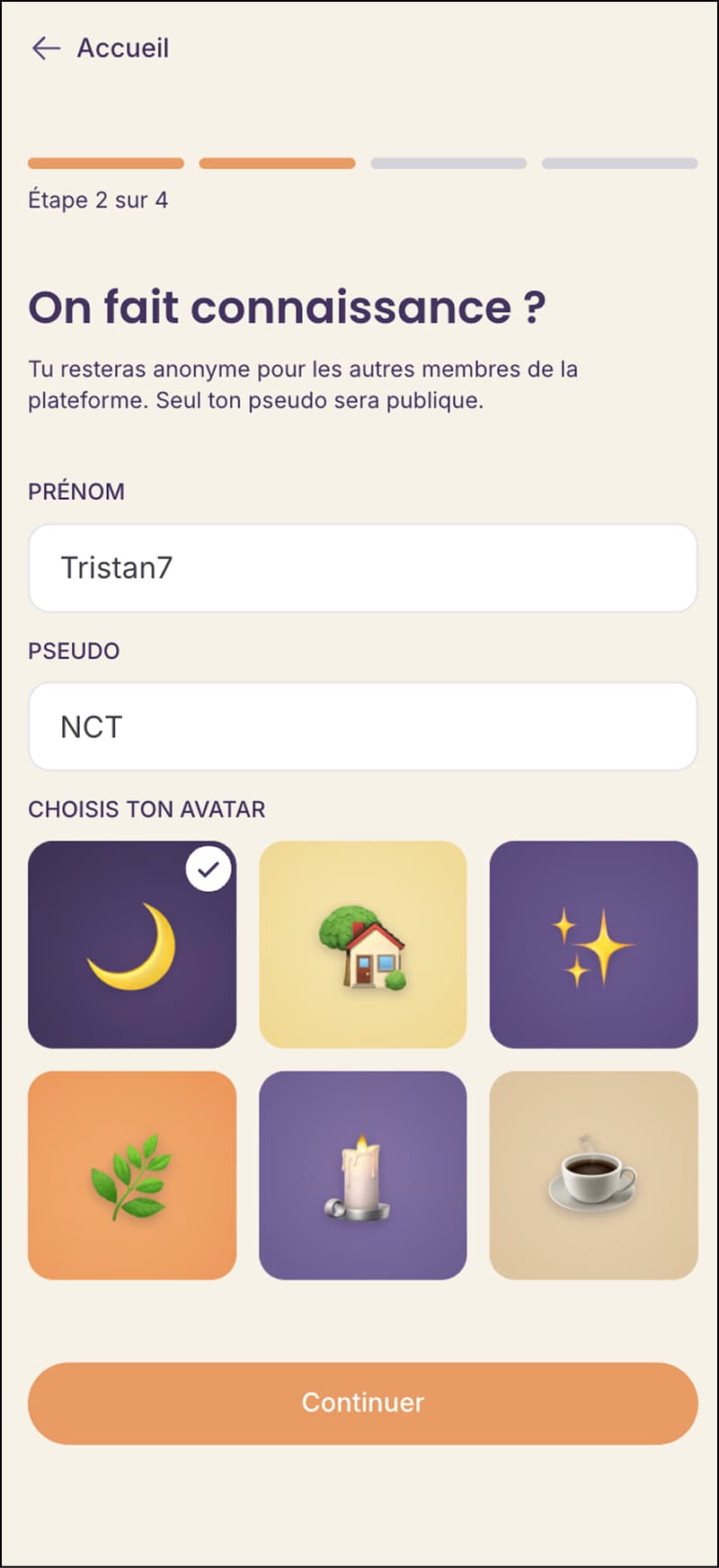 App communautaire pour les profs — vue mobile 3