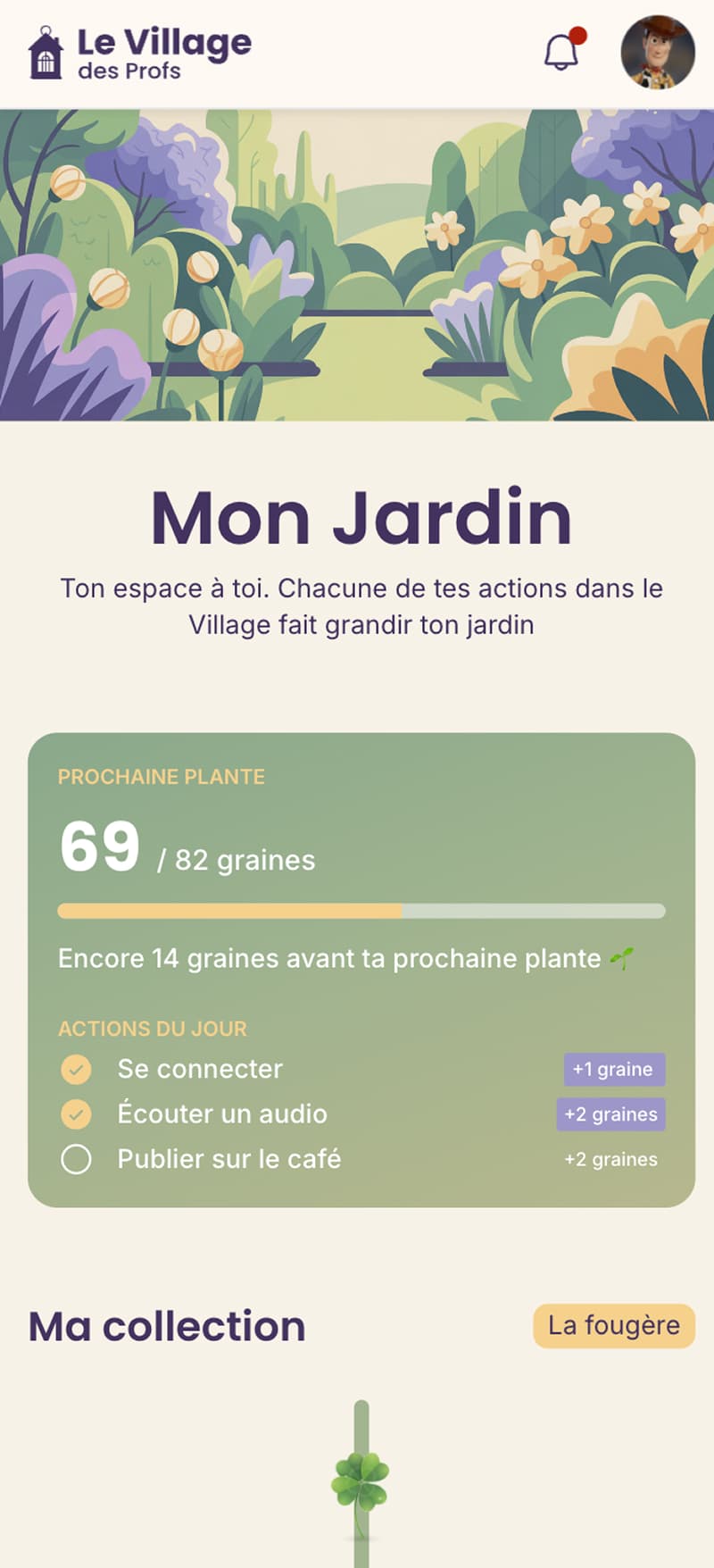 App communautaire pour les profs — vue mobile 7